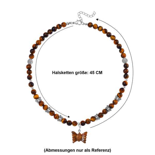 Tigerauge Halskette, 45 cm - 235 ct. image number 5