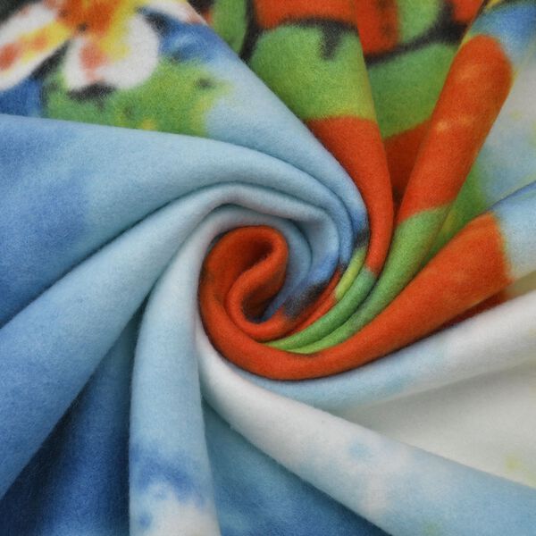 Superweiche Fleecedecke mit Schneemann Muster, Gr&ouml;&szlig;e 130x170 cm, Mehrfarbig image number 4