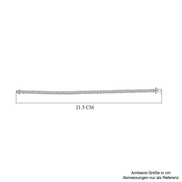 Moissanit Armband ca. 20 cm 925 Silber rhodiniert ca. 16,11 ct. image number 5