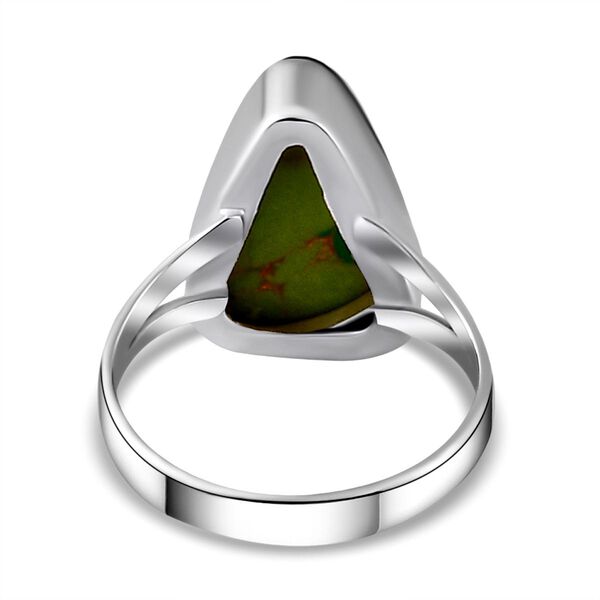 Gr&uuml;ner Mojave T&uuml;rkis-Ring, 925 Silber  ca. 5,22 ct image number 6