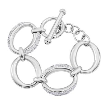 Kristall Armband ca. 19 cm 925 Silber