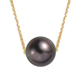 Zertifiziert und geprüft AAAA Tahiti Perle 45+5cm Halskette in 585 Gold