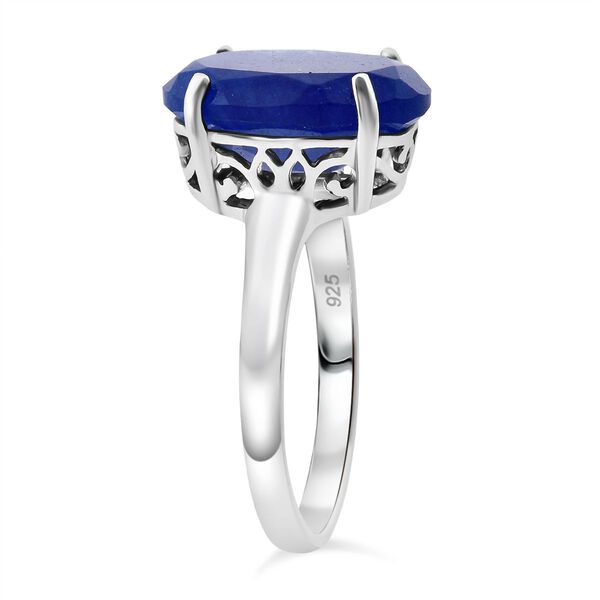 Blauer Jade Ring - 5,13 ct. image number 4