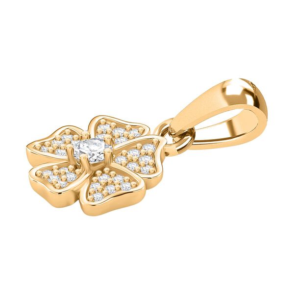 Moissanit Schmuckset, 925 Silber vergoldet - 0,58 ct. image number 5