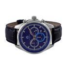 William Hunt - Echtleder-Armbanduhr im Hollywood-Glamour-Stil, 5ATM Wasserdicht, Japanisches Uhrwerk, blau image number 3