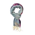 100% Merino Woll-Schal mit Quasten, 70x180cm, Mehrfarbig