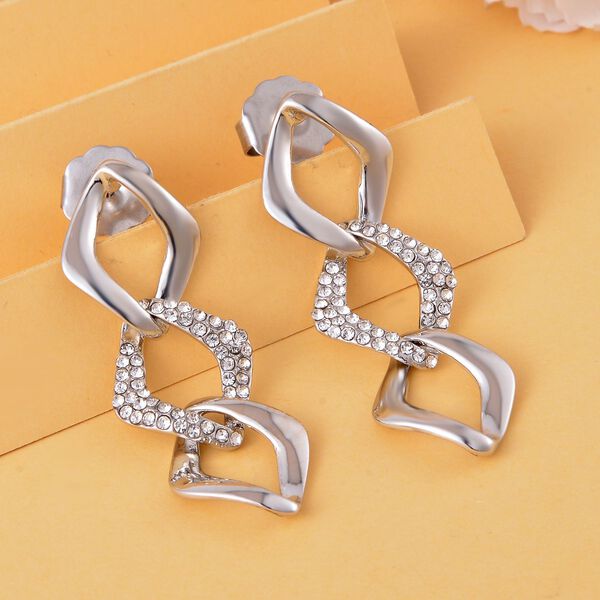 Weiße Kristall-Ohrringe - 1 ct. image number 2