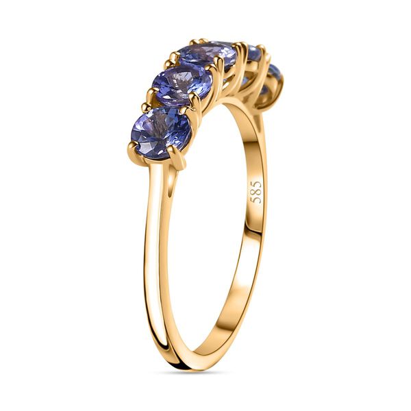 AA Tansanit Ring in 585 Gold - 2 ct. image number 5
