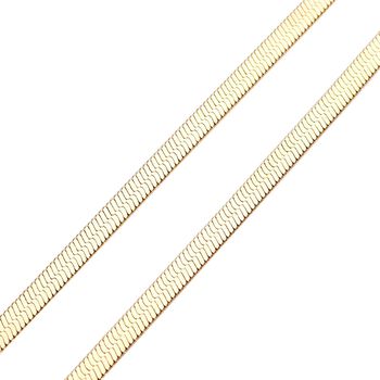 Seidige Fischgr&auml;ten-Gliederkette, 45cm