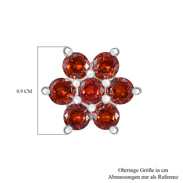 LUSTRO STELLA rote Zirkonia Ohrringe image number 4