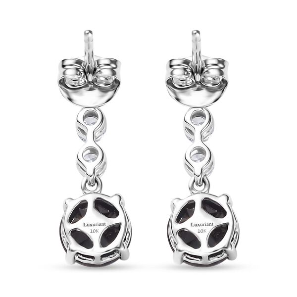 AAA Lab Created Alexandrit, Lab Grown Diamant Ohrringe 417 Gold ca. 4,58 ct. image number 5