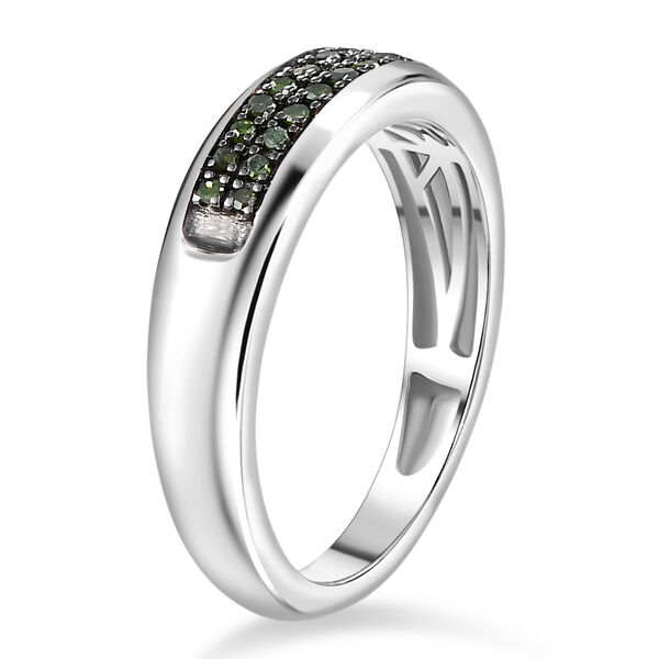 D'Joy gr&uuml;ner Diamant Ring - 0,10 ct. image number 5