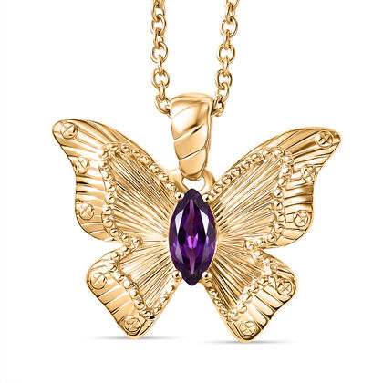 EVER TRUE Afrikanischer Amethyst Schmuckset ca. 50 cm ca. 0.49 ct