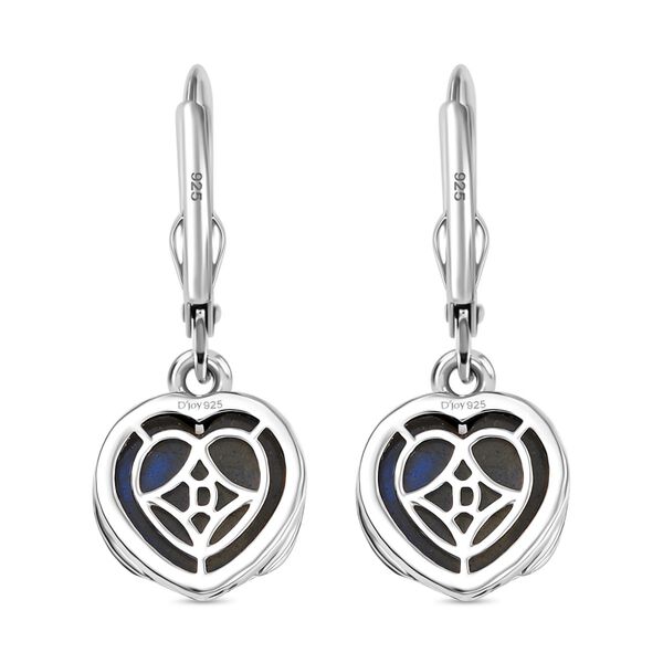 D'Joy AAA Labradorit Ohrringe 925 Silber Rhodiniert und 750 Gelbgold Vermeil ca. 7.34 ct image number 5