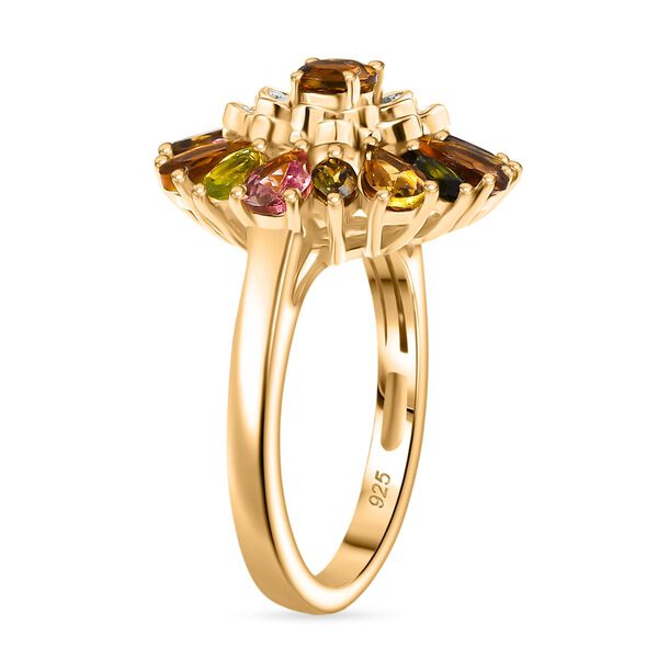 Multi-Turmalin und Zirkon Ring - 2,60  ct. image number 5