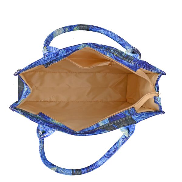 2er Set Shopper und Geldb&ouml;rse - Sternennacht Gem&auml;lde image number 8