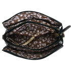 Sencillez Crossbody Tasche aus echtem Leder,  Größe 28x9x17 cm, Dunkelgrün image number 5