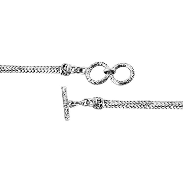 Royal Bali Kollektion - afrikanische Rubin und Abalone Muschel-Halskette, 50cm - 8 ct. image number 4