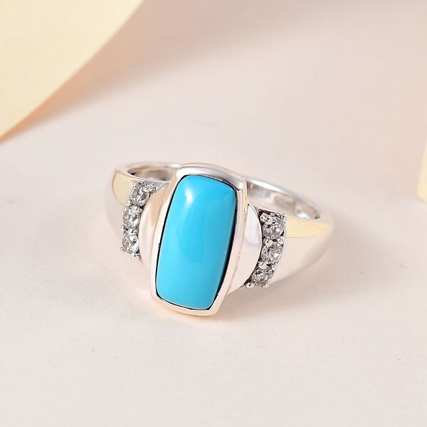 AA amerikanischer, nat&uuml;rlicher Sleeping Beauty und Zirkon-Ring - 2,22 ct. image number 2