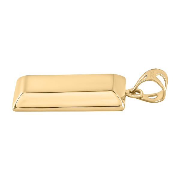 Goldbarren-Anhänger, 585 Gold, ca. 1,56g image number 4