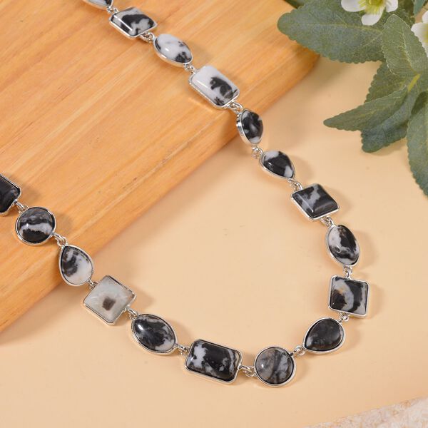 Zebra Jaspis Halskette ca. 45 cm Legierung ca. 160,00 ct. image number 2