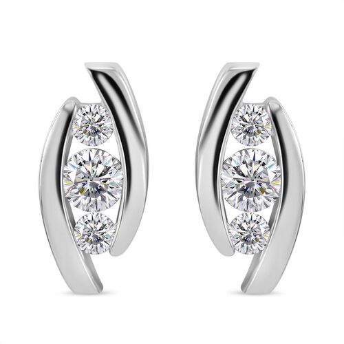 Weiße Zirkonia-Ohrringe - 2,23 ct. image number 0