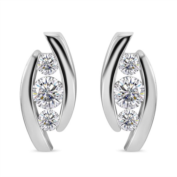 Weiße Zirkonia-Ohrringe - 2,23 ct. image number 0