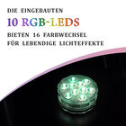 2er Set, LED Wasserfarblicht mit Fernbedienung (ca. 7x7x2cm) image number 1