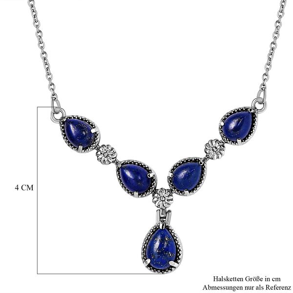 Lapislazuli-Halskette, 45 cm - 9,06 ct. image number 6