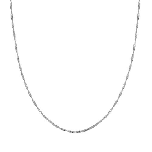 Singapurkette, 925 Silber rhodiniert, ca. 50 cm image number 0