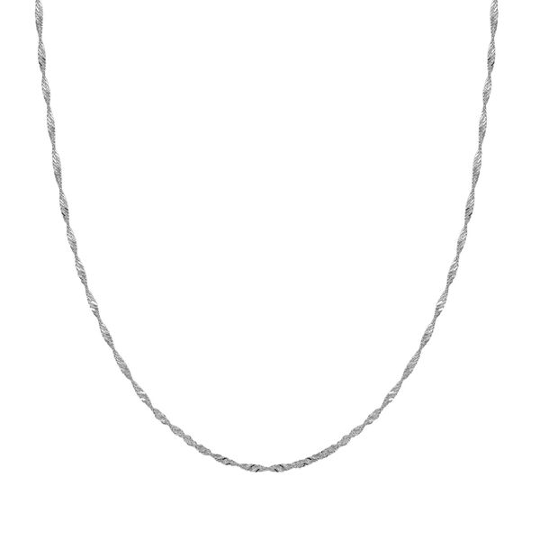 Singapurkette, 925 Silber rhodiniert, ca. 50 cm image number 0