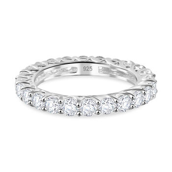 Wei&szlig;er Zirkon Ring 925 Silber (Gr&ouml;&szlig;e 21.00) ca. 5,67 ct