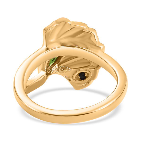 GP Italian Garden Kollektion- AA Natürlicher Chromdiopsid und Kanchanaburi blauer Saphir-Ring - 0,26 ct. image number 6
