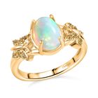D'Joy AA Natürlicher, äthiopischer Welo Opal und gelber Saphir Ring - 1,44 ct. image number 3
