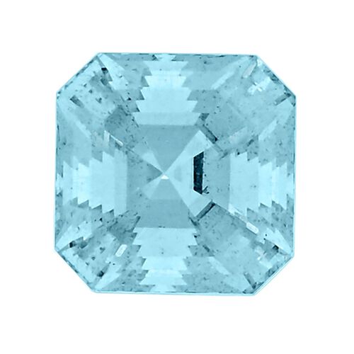 Santamaria Aquamarine Square Free Asher Cut 4A 7.11 Ct image number 0