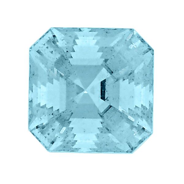 Santamaria Aquamarine Square Free Asher Cut 4A 7.11 Ct