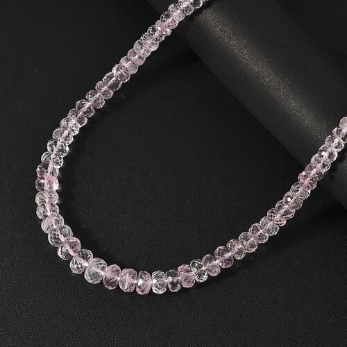 LUXORO zertifiziert und geprüft AAA Morganit 45+5cm Halskette in 585 Roségold - 105 ct. image number 1