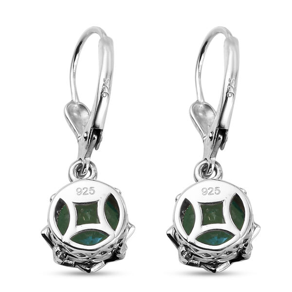 Pfau Triplett Quarz Ohrh&auml;nger 925 Silber platiniert ca. 2,72 ct&nbsp; image number 5