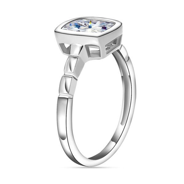Weißer Zirkonia-Solitär-Ring in Silber, 2,22 ct. image number 5