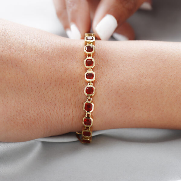 Mexikanisches Kirschfeuer-Opal Armband in Silber image number 3