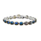 D'Joy AAA Labradorit Armband ca. 20 cm 925 Silber rhodiniert ca. 50.18 ct