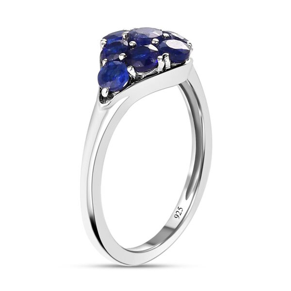 Masoala Saphir (Fissure gef&uuml;llt)-Ring, 925 Silber platiniert (Gr&ouml;&szlig;e 17.00) ca. 1.69 ct image number 5