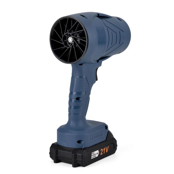 "Powerful dryer                                        Blowing dust, blowing snow, blowing leaves                                      Rated voltage :21v Blow speed: 38000pa Motor power :300W Switch method: Safety button Switch interface type :DC Power su image number 6