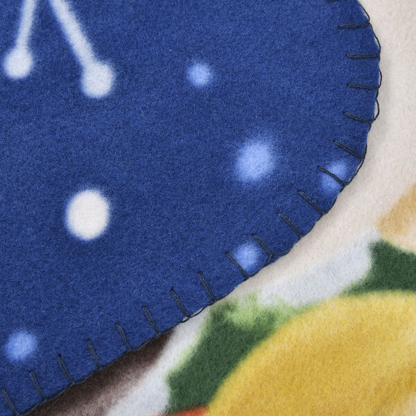 Superweiche Fleecedecke mit Schneemannsfeier Muster, Gr&ouml;&szlig;e 130x170 cm, Mehrfarbig image number 2