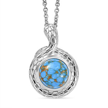 Blaues T&uuml;rkis Schmuckset ca. 50 cm ca. 3.50 ct