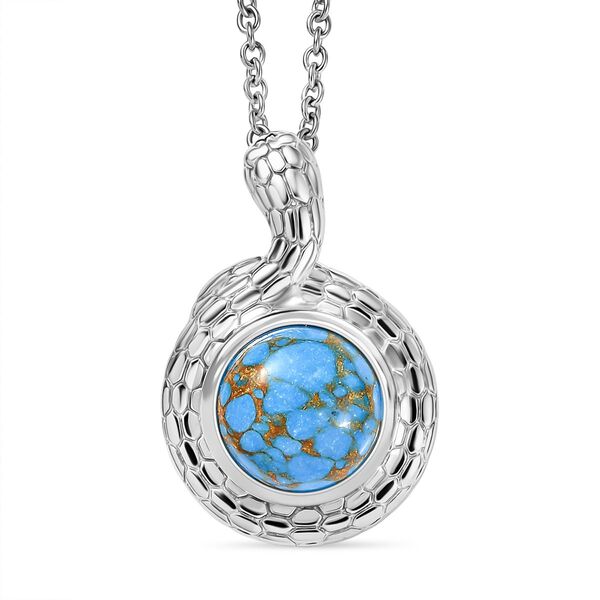 Blaues T&uuml;rkis Schmuckset ca. 50 cm ca. 3.50 ct