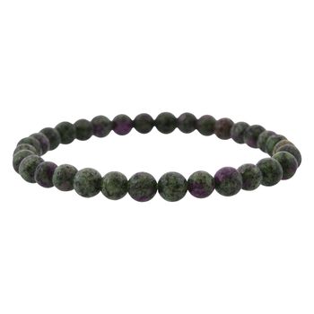 Rubin Zoisite Armband, Flexibles, ca. 53,65 ct.