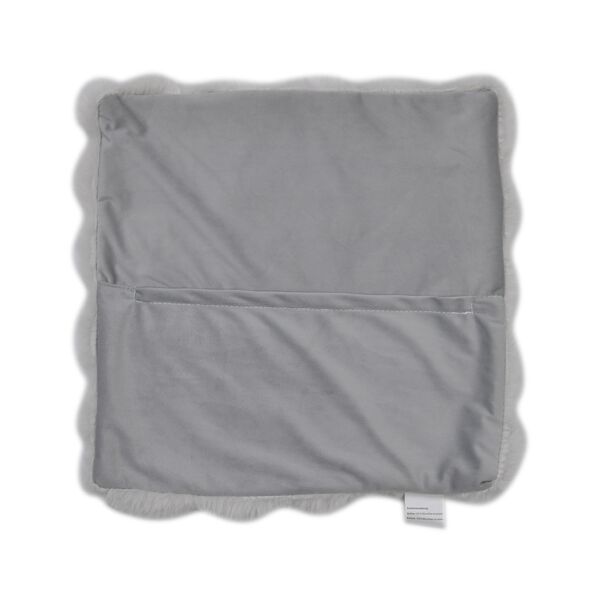 2-tlg. Zierkissenbezüge, 60x60 cm und 45x45 cm, hellgrau image number 3