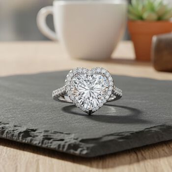 LUXURIANT IGI zertifizierter VS-EF Labor Diamant Ring und Anh&auml;nger in 950 Platin