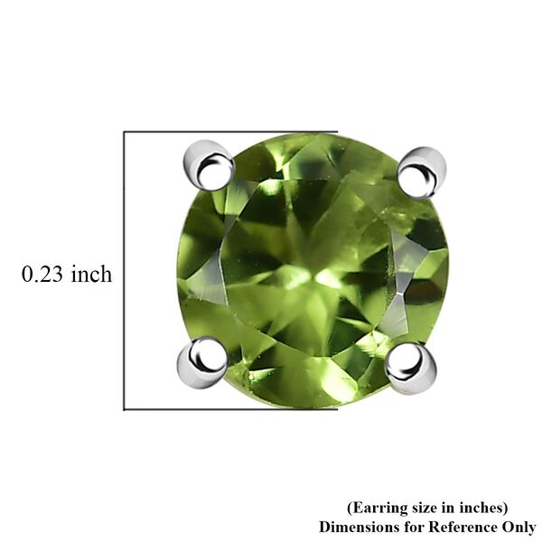 Nat&uuml;rliche Peridot Ohrringe, 925 Silber rhodiniert - 1,30 ct. image number 5